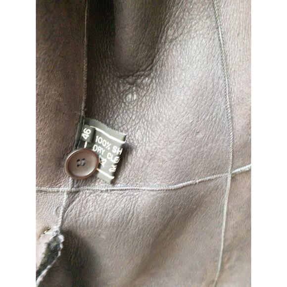 Olivieri Shearling Long Coat - Picture 11 of 12